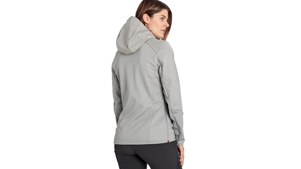 Mammut Ultimate VI SO Hooded Jacket - Womens, Granit/Granit Melange, Medium, 1011-01240-00481-114