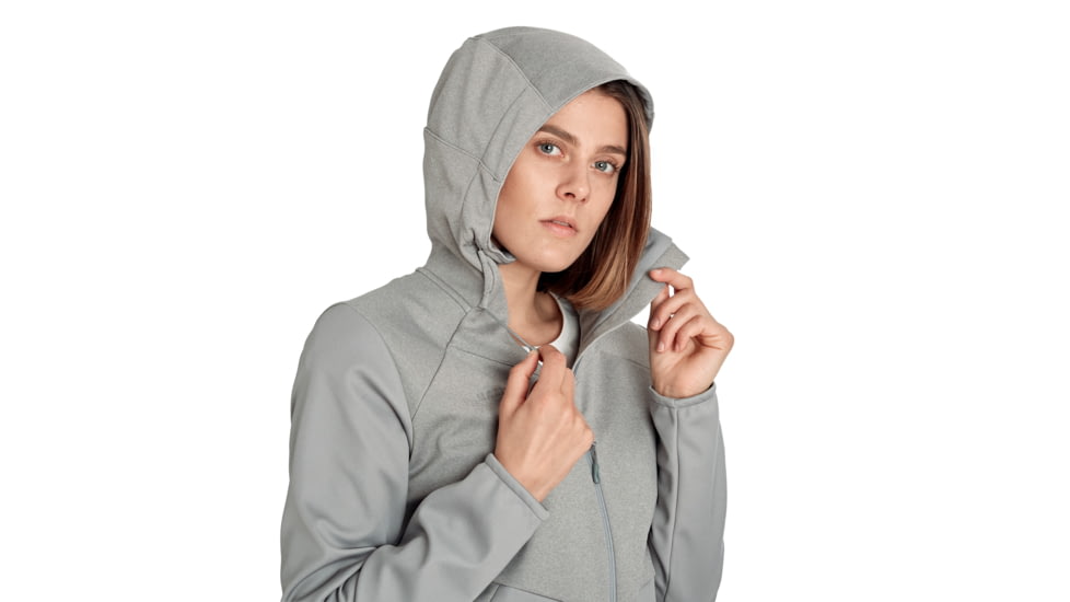 Mammut Ultimate VI SO Hooded Jacket - Womens, Granit/Granit Melange, Medium, 1011-01240-00481-114