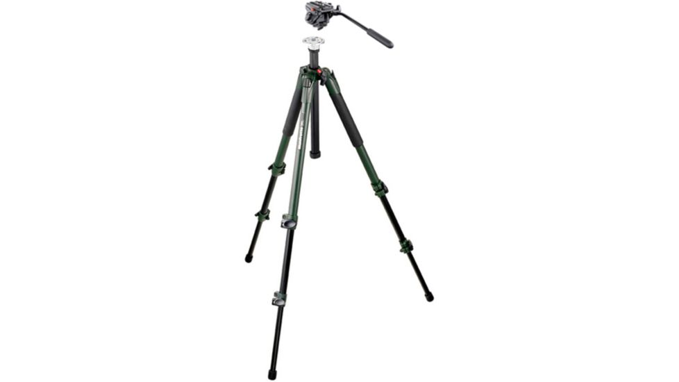 Manfrotto Bogen Manfrotto 190XV View Aluminum Tripod + 701HDV Pro Video Head *No Bag* 701HDV-190XV