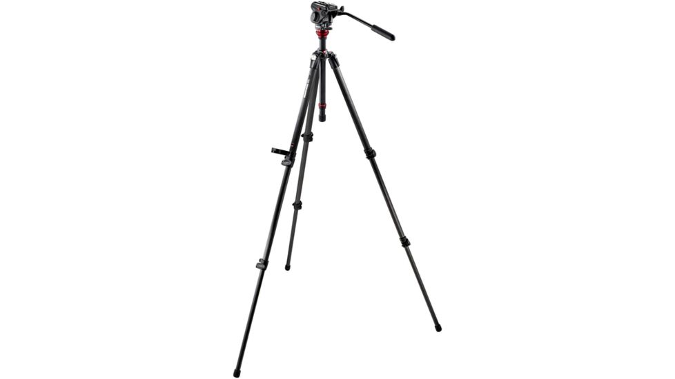 Manfrotto Bogen 701HDV Pro Video Head and 755CX3 Carbon Fiber Tripod and MBAG80 701HDV-755CX3K