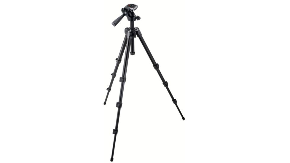 Manfrotto Bogen Digi Black Tripod With Integrated 3-way Head &amp; Carrying Bag