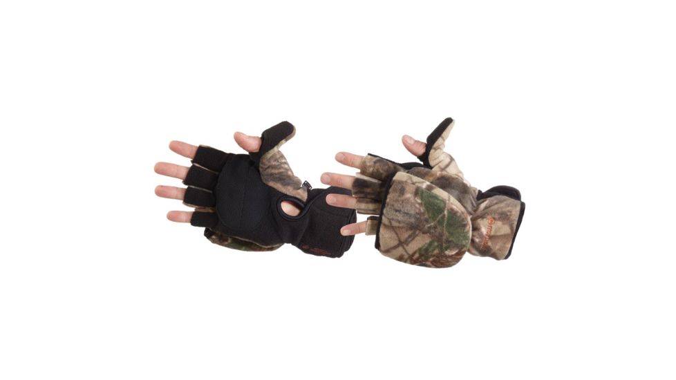 Manzella Bowhunter Gloves, Convertible RealtreeXtra Large H012M-L-RX1