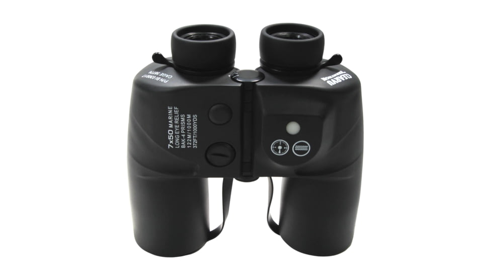 Marathon 7x50mm BAK-4 Prism Binocular with Compass, Black, BI030017
