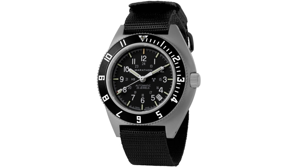 Marathon Auto SSNAV-D Ballistic Watch, 11in, Black, 41mm, WW194029SS-0101