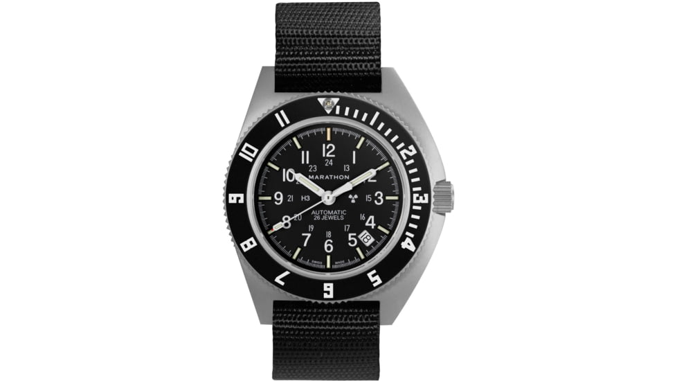 Marathon Auto SSNAV-D Ballistic Watch, 11in, Black, 41mm, WW194029SS-0101