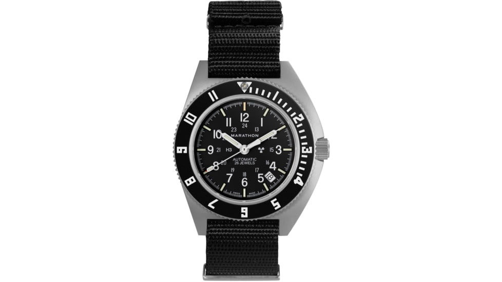 Marathon Auto SSNAV-D on Defstan Watch, Black, 41mm, WW194029SS-0103