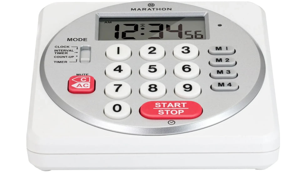 Marathon Direct Entry Digital Timer, White, TI030018-WH