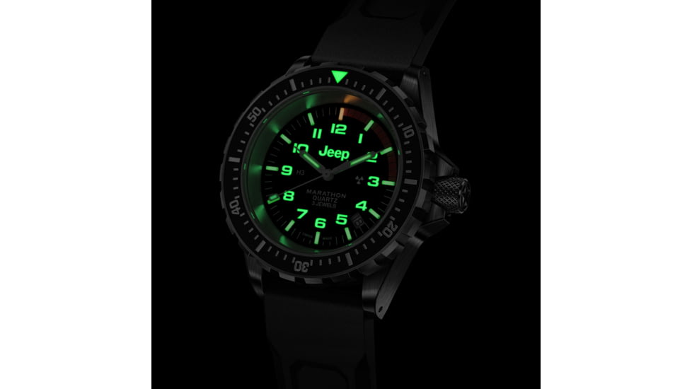 Marathon Jeep Rubicon TSAR Watches, 41mm, Stainless Steel, Black, WW194007SS-4130