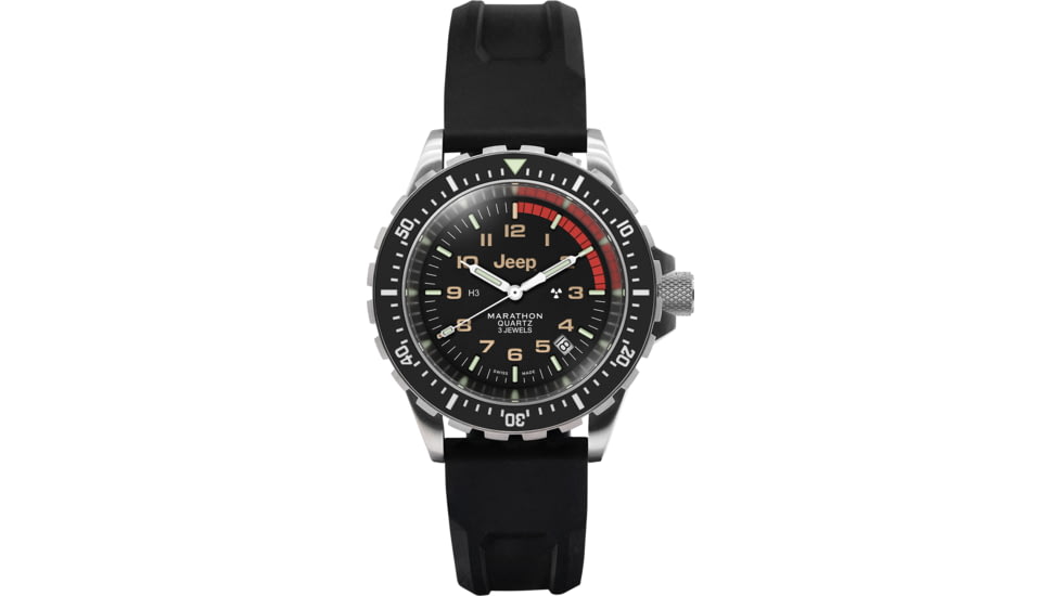 Marathon Jeep Rubicon TSAR Watches, 41mm, Stainless Steel, Black, WW194007SS-4130