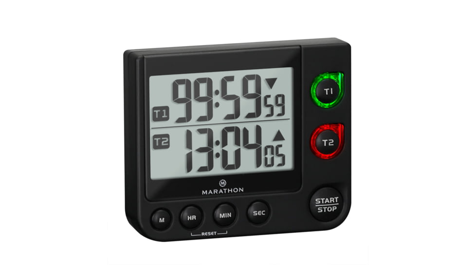 Marathon 100 Hour Dual Timer, Black, TI030017-BK