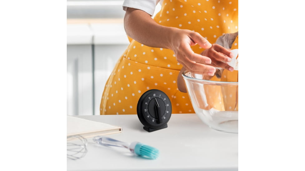 Marathon 60-Minute Wind-Up Timer, Black, TI030001-BK