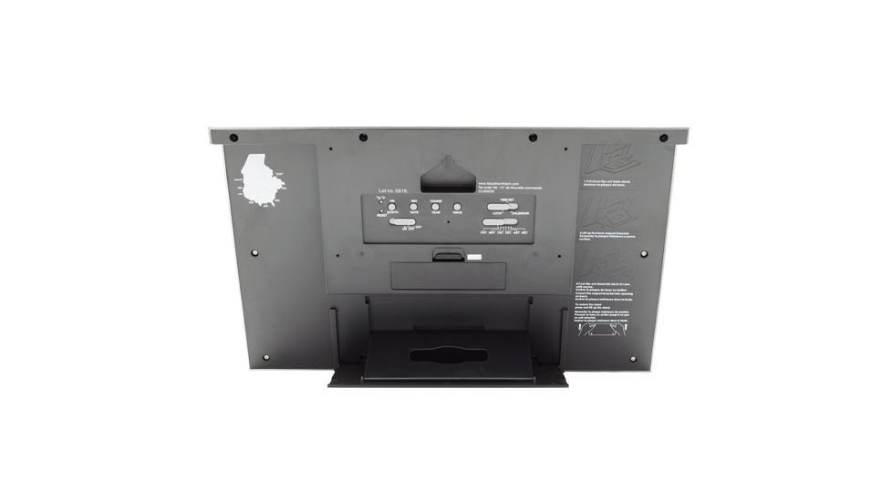 Marathon Commercial Grade Jumbo Atomic Wall Clock w/6 Time Zones, Wood, CL030025-WD-00-NA