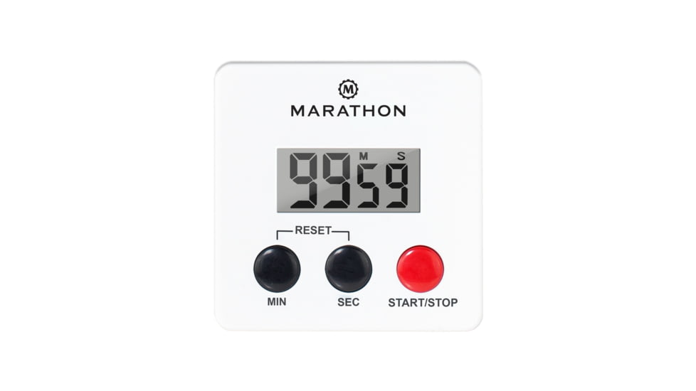 Marathon Digital 100 Minute Timer w/Magnetic Clip, Black, TI080006-WH