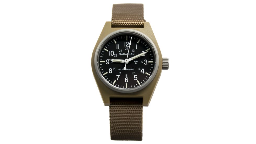 Marathon General Purpose Mechanical Wristwatch w/Tritium, GPM, Desert Tan WW194003DT