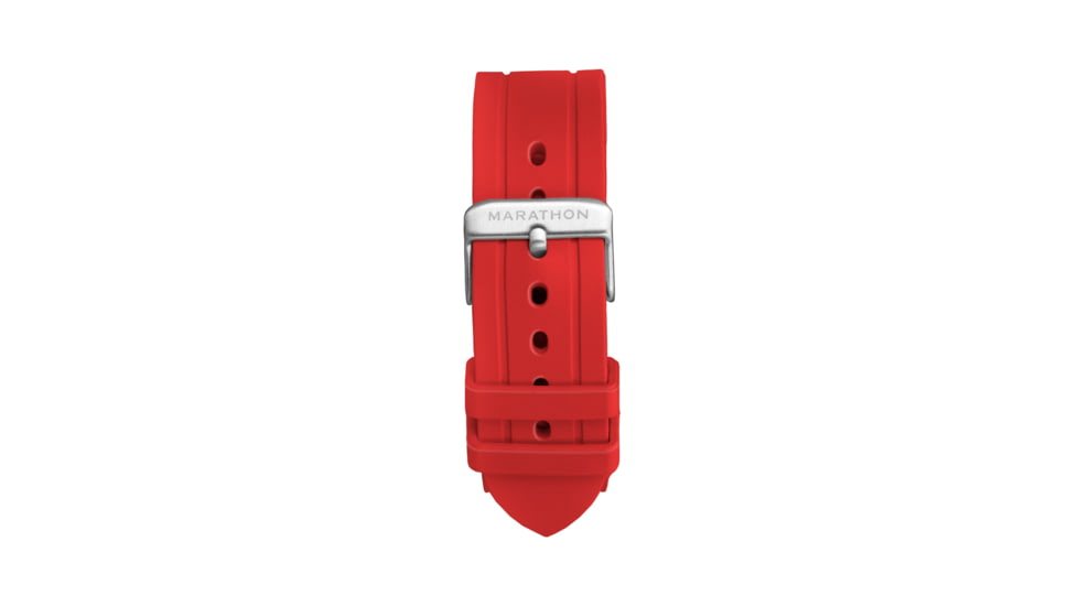 Marathon Vulcanized Rubber Dive Watch Strap, 22mm, Red, WS-RB-RDSS-22