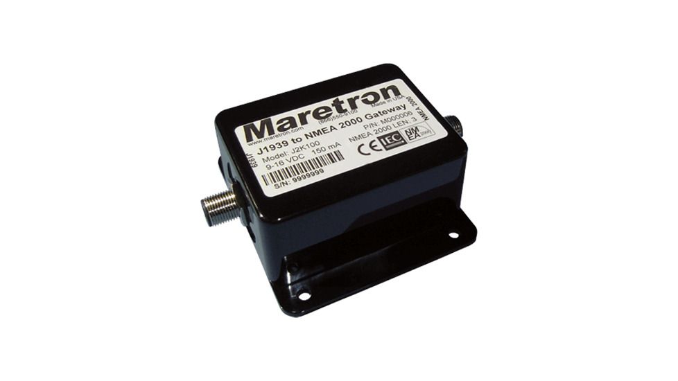 Maretron J1939 to NMEA 2000 Engine Mon. Gateway, New Condition MRTN-J2K100-01