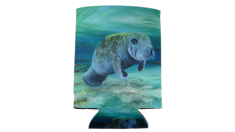 Marine Sports Manatee Kan-Tastic Seascape Insulated Can / Bottle Kooler and Holder Full Color Print 3 Sides, 4914MAN