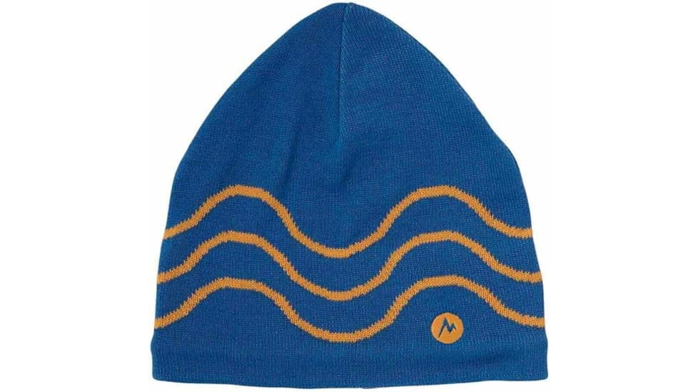 Marmot 50th Anniversary Beanie Hat - Mens, Trail Blue/Golden Sun, One Size, M15770-23244-OS