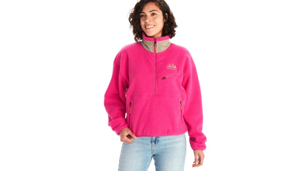 Marmot 94 E.C.O. Recycled Fleece - Womens, Fuchsia Red/Vetiver, Small, M14197-21721-S