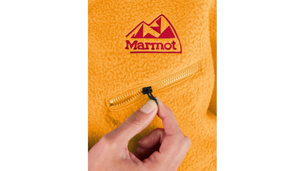 Marmot 94 E.C.O. Recycled Fleece - Womens, Golden Sun/Team Red, Medium, M14197-23230-M