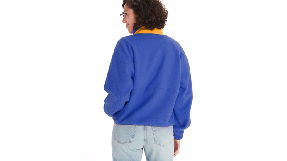 Marmot 94 E.C.O. Recycled Fleece - Womens, Trail Blue/Golden Sun, Extra Large, M14197-23244-XL