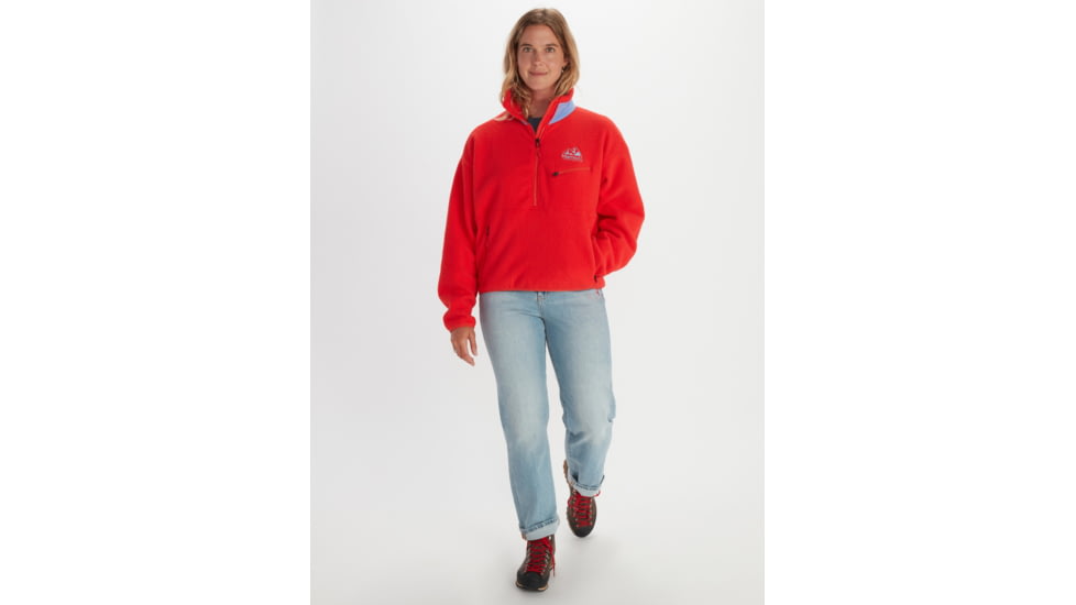 Marmot 94 E.C.O. Recycled Fleece - Womens, Victory Red/Getaway Blue, Small, M14197-21749-S