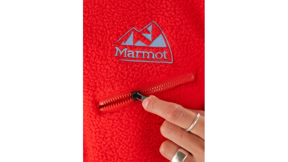 Marmot 94 E.C.O. Recycled Fleece - Womens, Victory Red/Getaway Blue, Small, M14197-21749-S