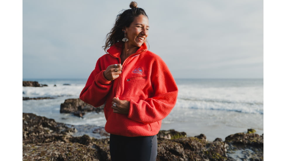 Marmot 94 E.C.O. Recycled Fleece - Womens, Victory Red/Getaway Blue, Small, M14197-21749-S