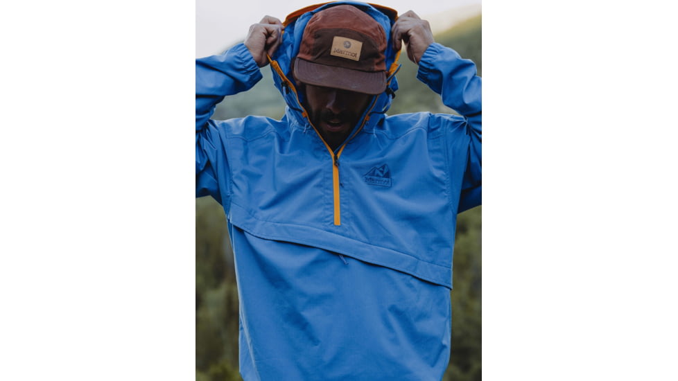 Marmot 96 Active Anorak - Mens, Trail Blue/Golden Sun, Large, M14193-23244-L