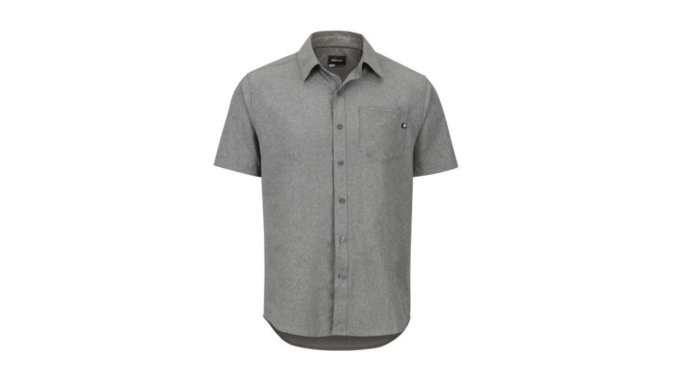 Marmot Aerobora Short Sleeve Top - Mens, Cinder, Large, 42100-1415-L
