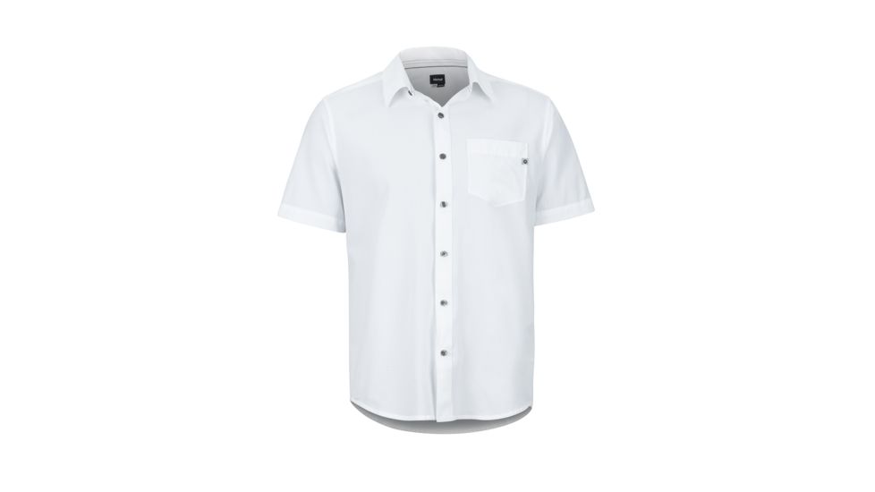 Marmot Aerobora Short Sleeve - Mens, White, Medium, 42100-080-M