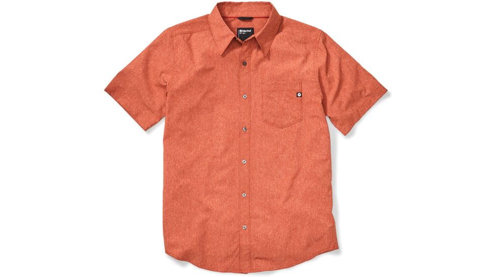 Marmot Aerobora Short Sleeve Top - Mens, Picante, Extra Large, 42100-6740-XL