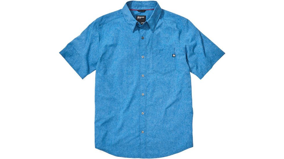 Marmot Aerobora Short Sleeve Top - Mens, Varsity Blue, Large, 42100-3488-L