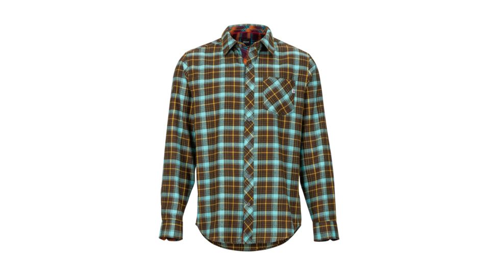 Marmot Anderson Lightweight Flannel - Men's, Large, Brown, 44520-7000-L