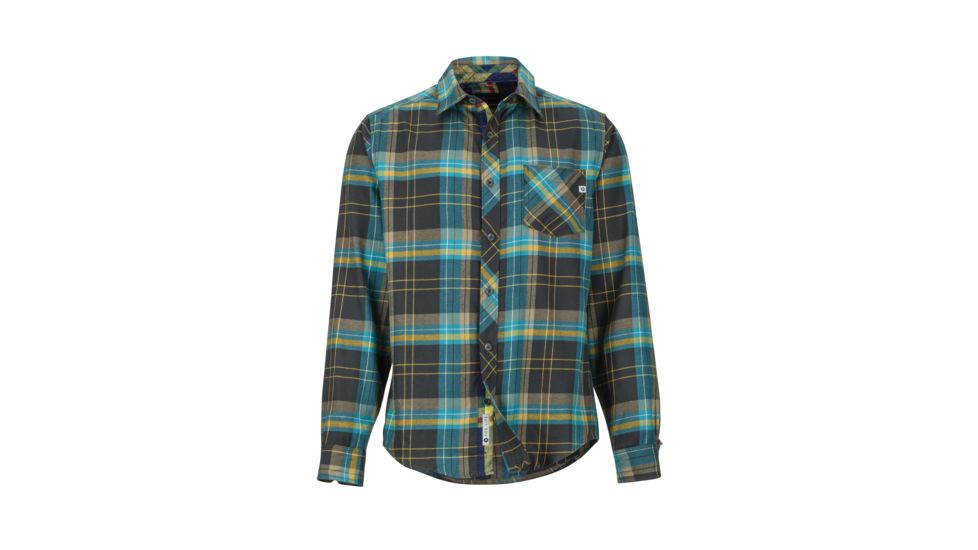 Marmot Anderson Lightweight Flannel - Men's, Small, Dark Coal, 44520-1137-S