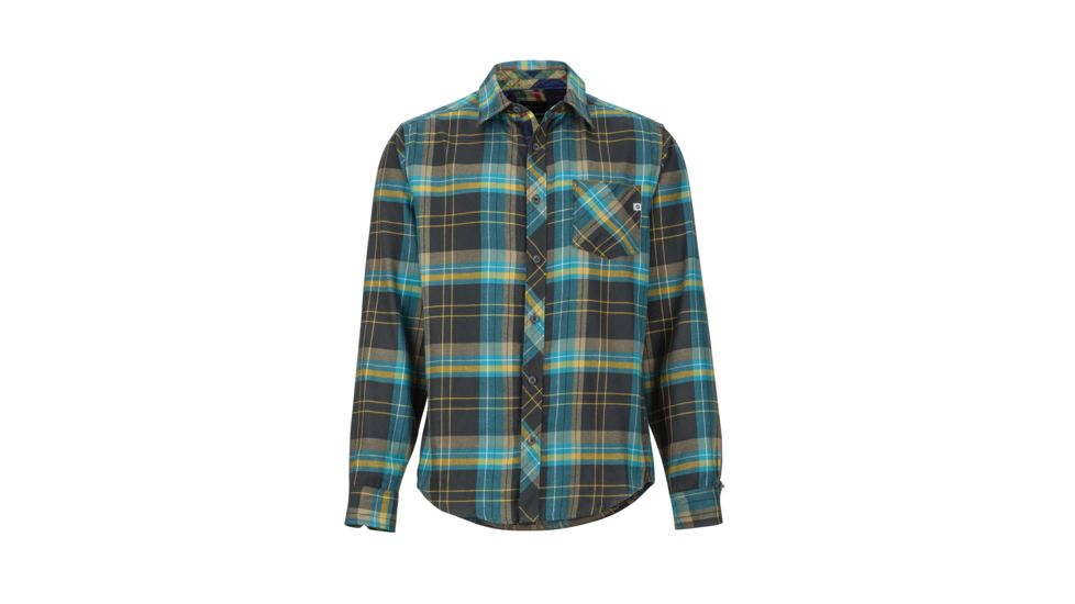 Marmot Anderson Lightweight Flannel - Men's, Small, Dark Coal, 44520-1137-S