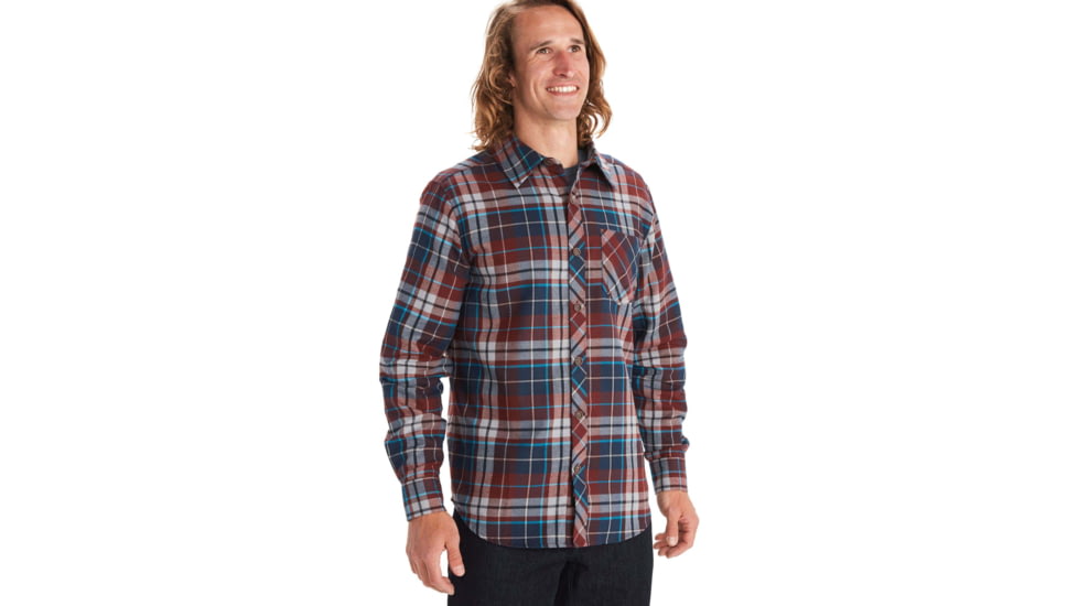 Marmot Anderson Lightweight Flannel - Men's, Medium, Whiskey Brown, 44520-16311-M