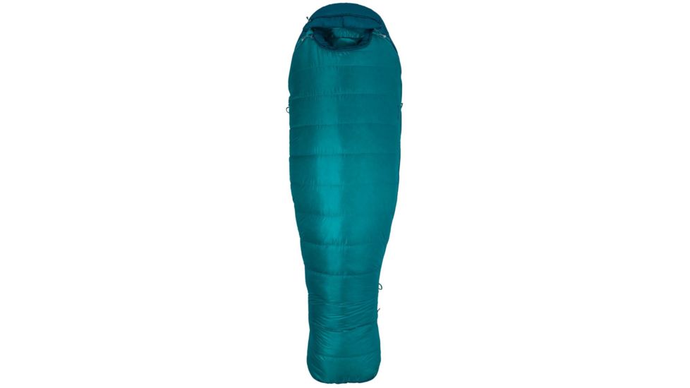 Marmot Angel Fire Sleeping Bag - Womens, Malachite/Deep Teal, Long, Left Zip, 29860-3645-LZ