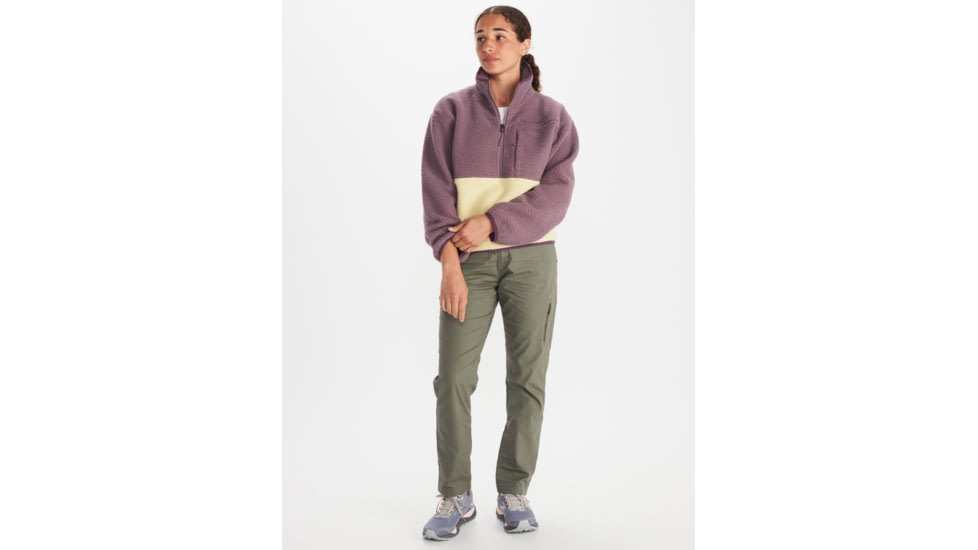 Marmot Aros Fleece 1/2 Zip - Womens, Hazy Purple/Wheat, Small, M14978-22494-S