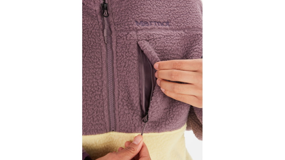 Marmot Aros Fleece 1/2 Zip - Womens, Hazy Purple/Wheat, Small, M14978-22494-S
