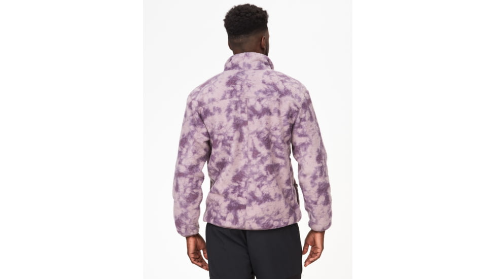 Marmot Aros Printed Fleece Jacket - Mens, Hazy Purple Ice Dye, Small, M14920-22400-S