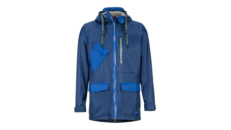 Marmot Ashbury PreCip Eco Jacket - Men's, Arctic Navy/Surf, Medium, 31650-3892-M