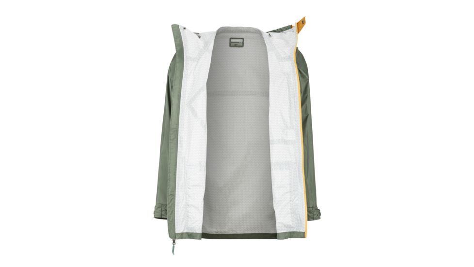 Marmot Ashbury PreCip Eco Jacket - Mens, Crocodile/Aztec Gold, Large, 31650-4836-L