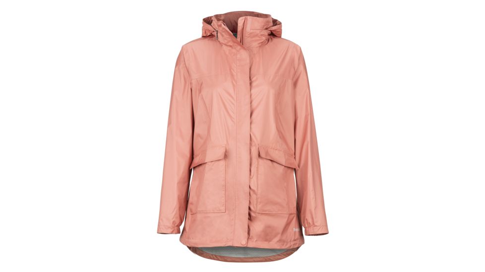 Marmot Ashbury PreCip Eco Jacket - Womens, Coral Pink, Extra Large, 36600-7274-XL