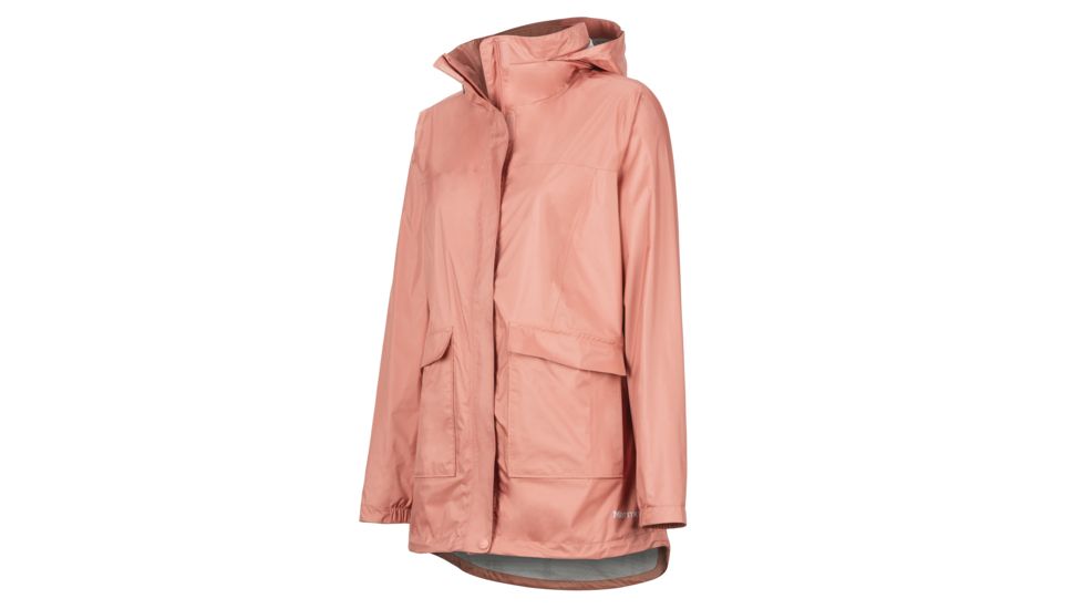 Marmot Ashbury PreCip Eco Jacket - Womens, Coral Pink, Extra Large, 36600-7274-XL