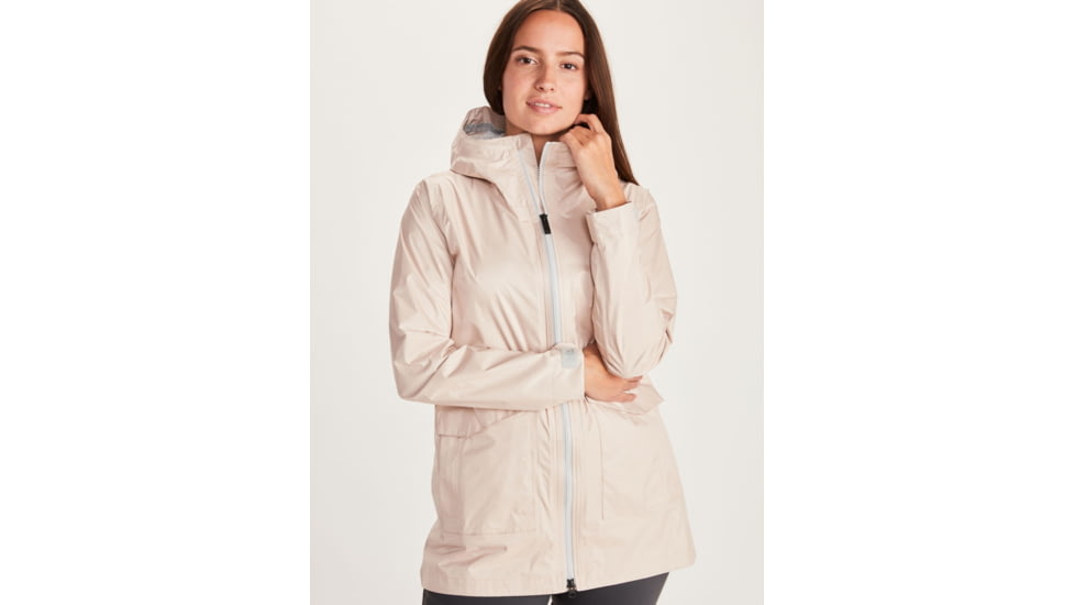 Marmot Ashbury PreCip Eco Jacket - Womens, Mandarin Mist, Small, 10000-9672-S