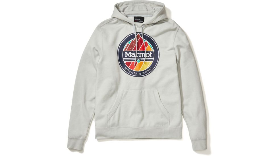 Marmot Chock Hoodie - Mens, Bright Steel Heather, Large, 41810-8544-L