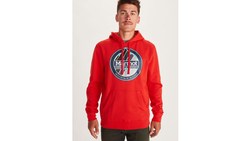 Marmot Chock Hoodie - Mens, Victory Red, Large, 41810-6702-L