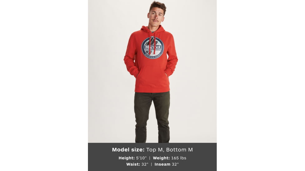 Marmot Chock Hoodie - Mens, Victory Red, Large, 41810-6702-L
