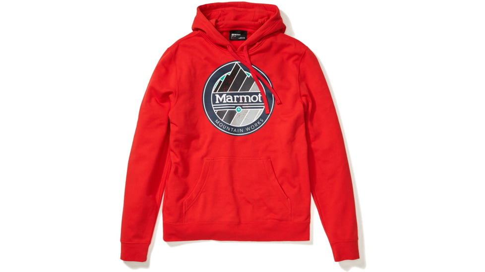 Marmot Chock Hoodie - Mens, Victory Red, Large, 41810-6702-L
